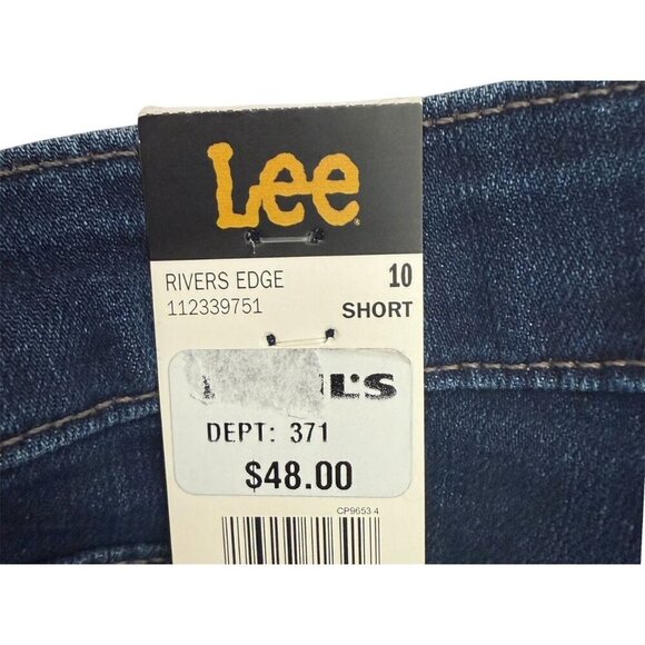 Lee Womens Mid Rise Dark wash Legendary Bootcut Jeans Sz 10 Short New - Picture 6 of 8